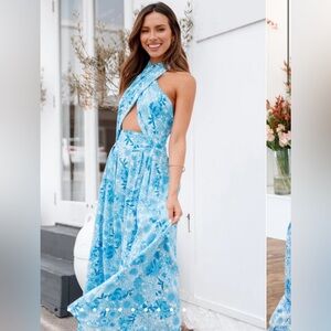 Petal and pup halter neck maxi dress brand new never worn